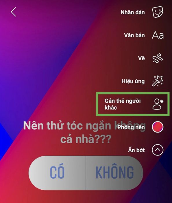 Biểu tượng khác trên Story