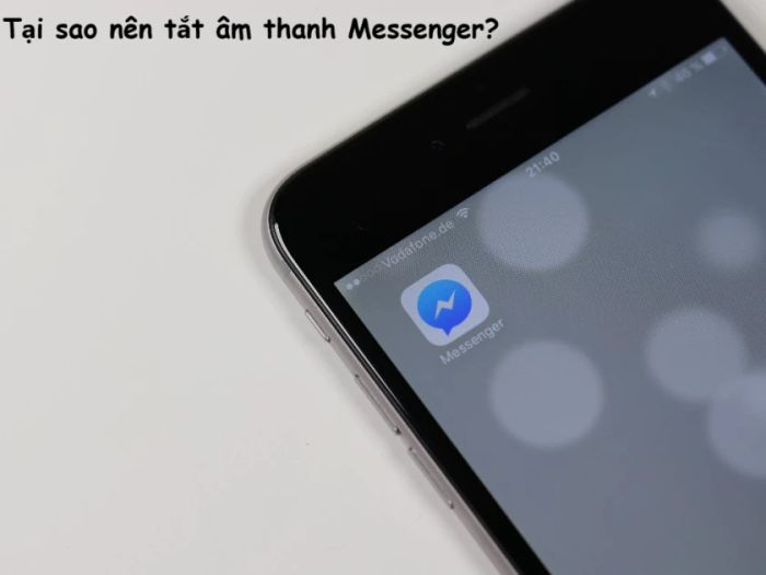 tắt âm thanh Messenger