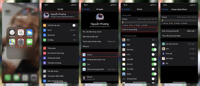 Kiểm tra lý do tại sao iCloud của bạn lại đầy