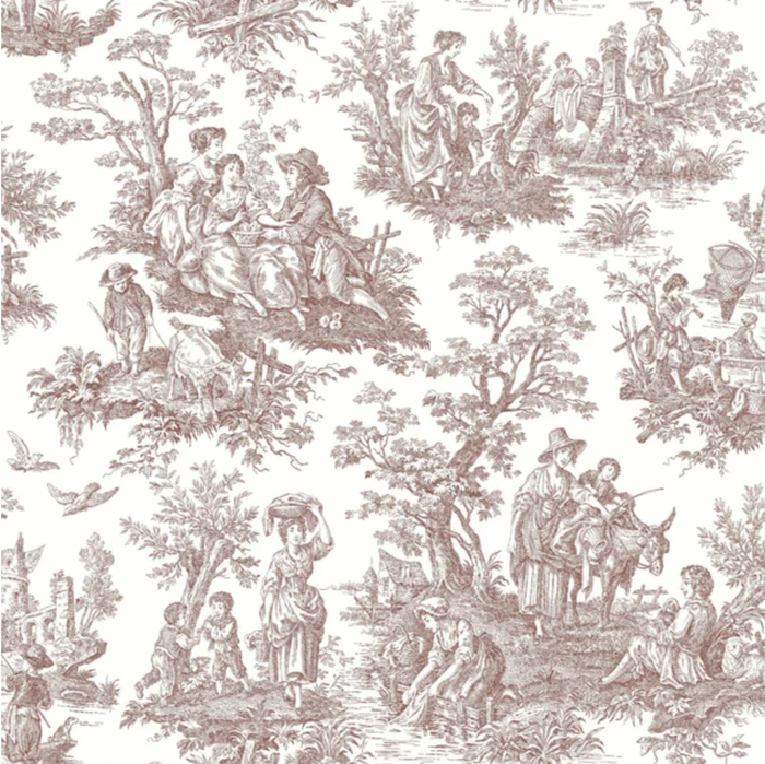 A close-up of the beautiful wallpaper design.
