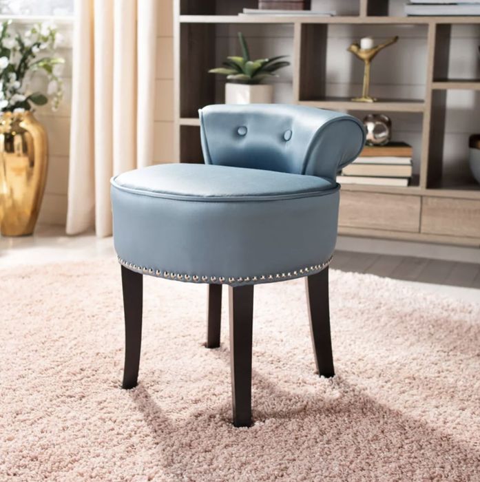 The stylish blue stool