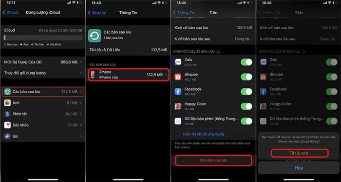 Cách giải phóng bộ nhớ iCloud