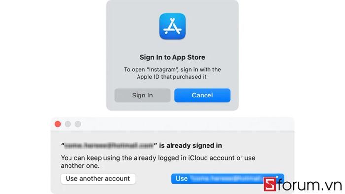 Nhấn Sign In và đăng nhập bằng tài khoản đã dùng trước đó
