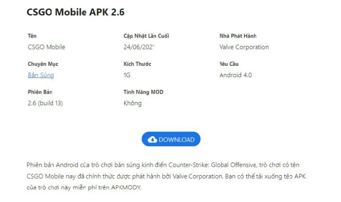 tải CS:GO