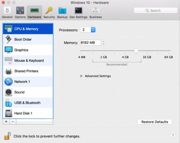 Hướng dẫn cài đặt Windows 10 cho Macbook qua Parallels
