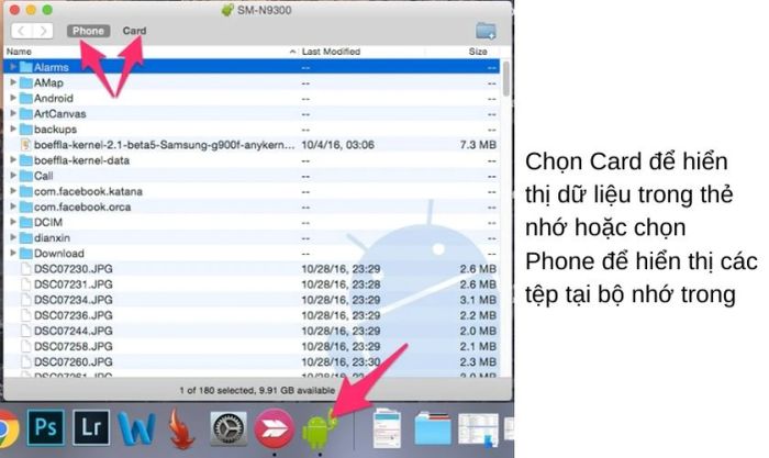 Hướng dẫn chi tiết kết nối điện thoại Android với Macbook thông qua ứng dụng Android File Transfer
