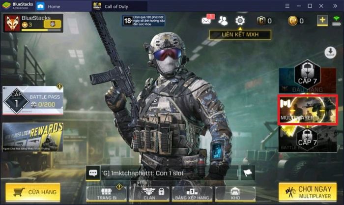 Hướng dẫn chơi Call of Duty Mobile trên PC với chế độ Warzone.