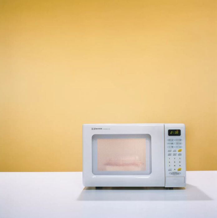 Using a microwave to heat food
