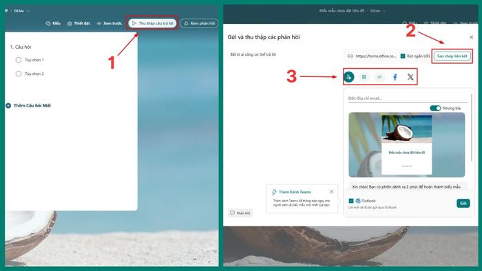 Quá trình chia sẻ biểu mẫu Microsoft Forms rất đơn giản và thuận tiện.