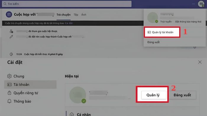 Hướng dẫn thay đổi tên trên Microsoft Teams bằng máy tính