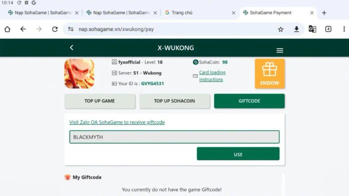 Code X Wukong có thời hạn sử dụng trong bao lâu?