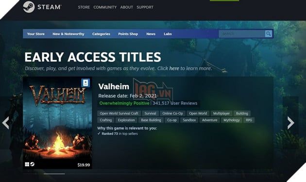 Steam đã bổ sung một cảnh báo cho các game Early Access có khả năng không hoàn thành, giúp người chơi có cái nhìn rõ ràng hơn về tình trạng của game trước khi quyết định mua.