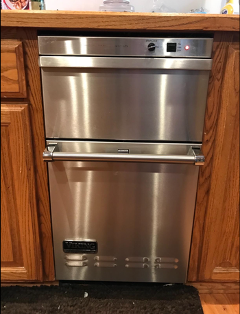 After photo of the fridge now sparkling clean