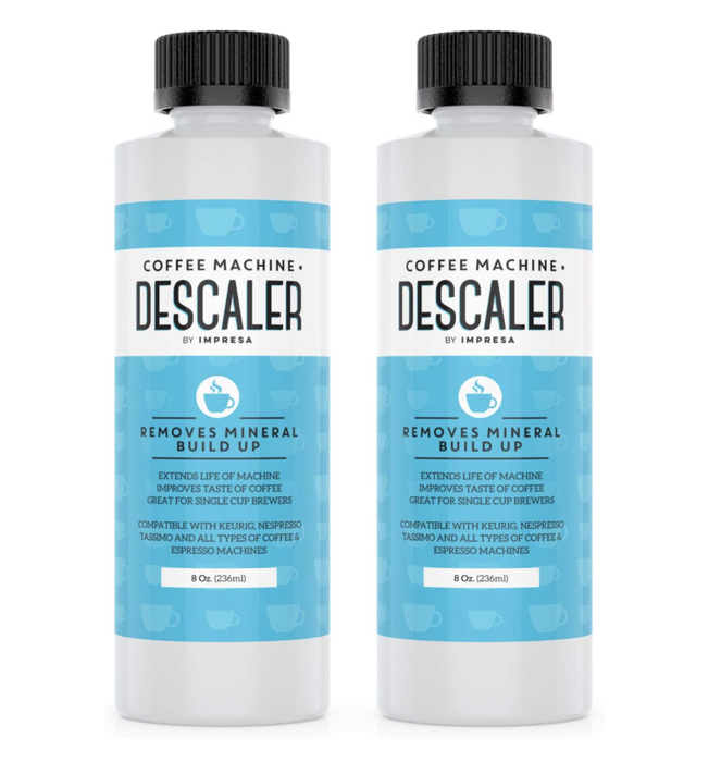 Two bottles of descaling solution