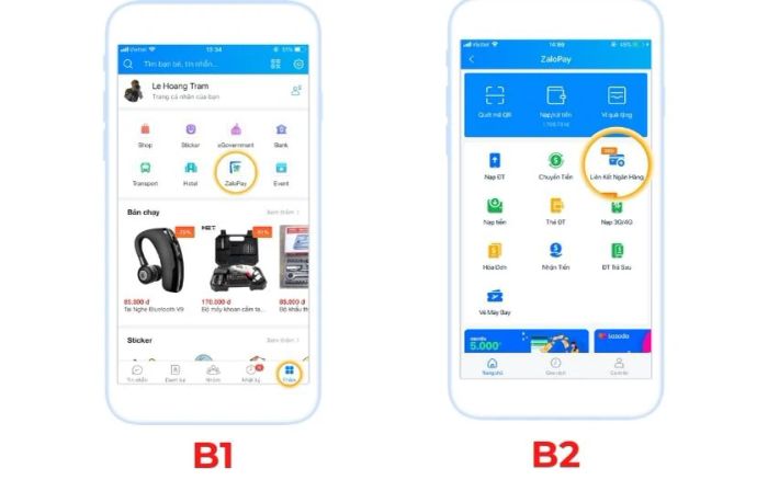 Hướng dẫn liên kết ngân hàng trên ZaloPay qua Zalo