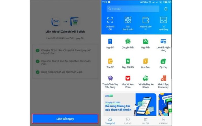 Đăng ký Zalo Pay bằng Số điện thoại