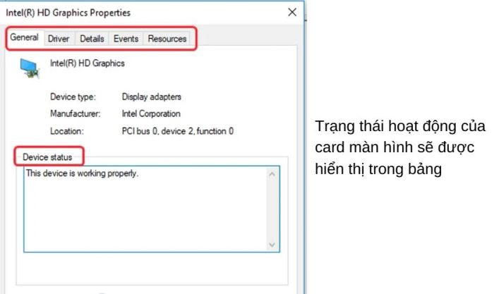 Xem thông tin GPU bằng Device Manager