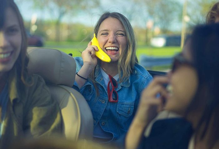A model showcasing the phone