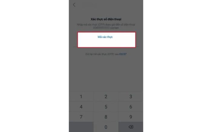 Đăng ký Zalo Pay bằng Số điện thoại