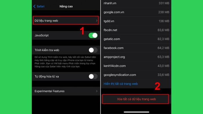 Hướng dẫn xóa cookie trên iPhone 8
