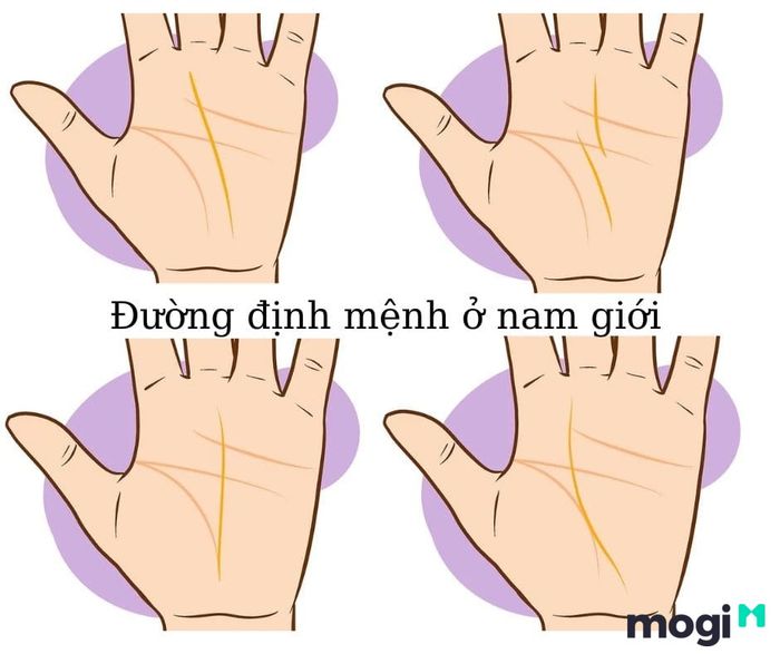 Hướng dẫn xem chỉ tay đường định mệnh ở nam giới