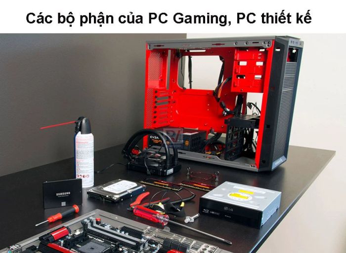 Những bộ phận chính của PC Gaming, PC thiết kế - hướng dẫn xây dựng cấu hình máy tính