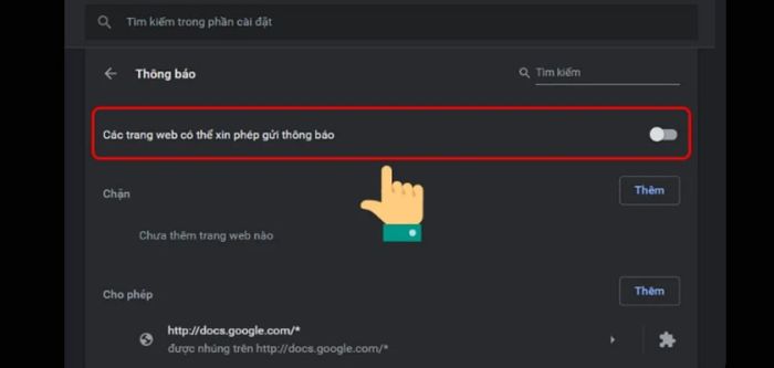 Di chuyển thanh công cụ sang trái