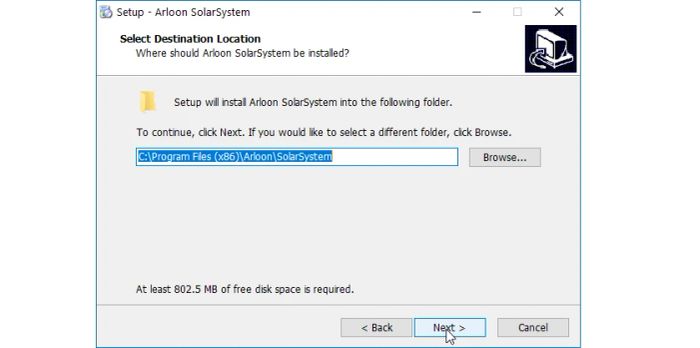 Thay đổi thư mục cài đặt Solar System