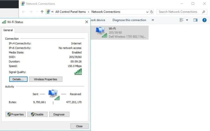 Cách kiểm tra mật khẩu wifi đã lưu trên Win 10 qua hộp thoại Run.