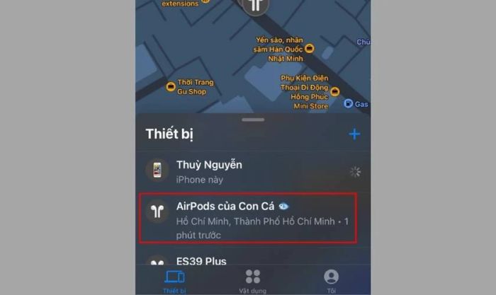 Tìm AirPods bị mất bằng Find My