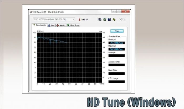 Hướng dẫn kiểm tra tốc độ SSD bằng HD Tune (Windows)