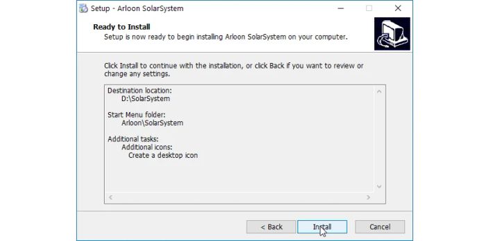 Nhấn Install để bắt đầu quá trình cài đặt phần mềm.