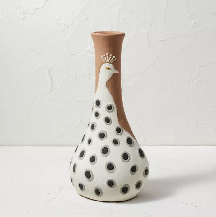A peacock vase