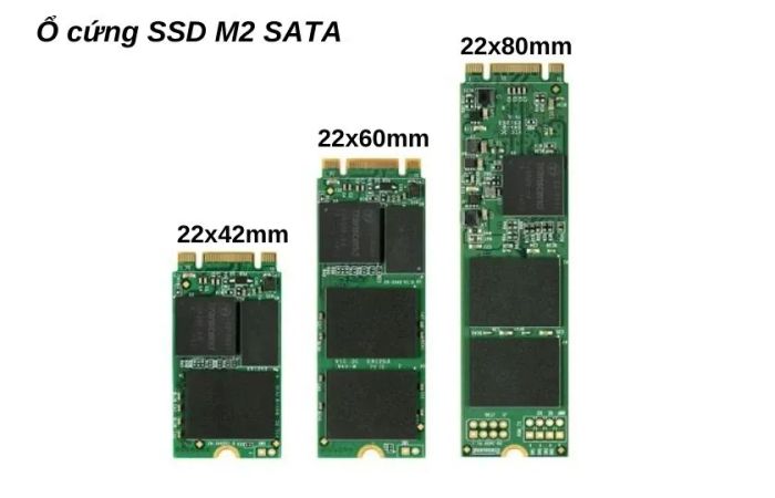 Tốc độ chuẩn của ổ cứng SSD M2 SATA là 550MB/s, tương đương với ổ 2.5 inch thông thường.