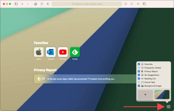 MacBook M1 cho phép bạn tùy chỉnh Safari dễ dàng, mang lại trải nghiệm duyệt web theo phong cách riêng.