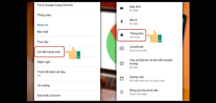 Hướng dẫn chi tiết về cách tắt thông báo Google Chrome trên điện thoại