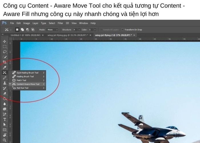 Công cụ Content-Aware Move Tool