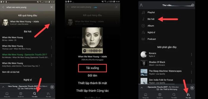 Mở thư viện và chọn bài hát yêu thích của bạn.