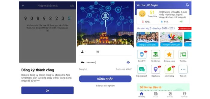 Hướng dẫn chi tiết đăng ký tài khoản Hà Nội SmartCity