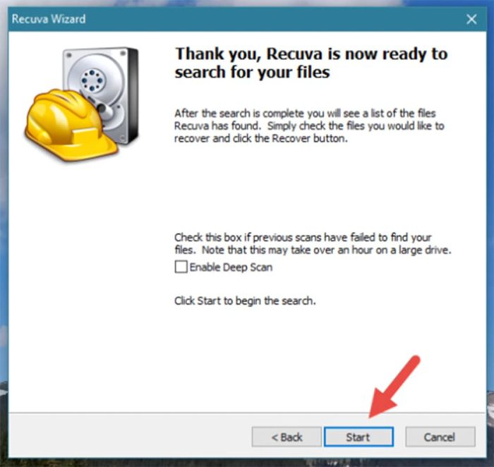 Hướng dẫn khôi phục file đã xóa bằng Recuva