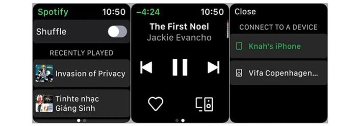 Cách phát nhạc trên Apple Watch qua Spotify và Apple Music