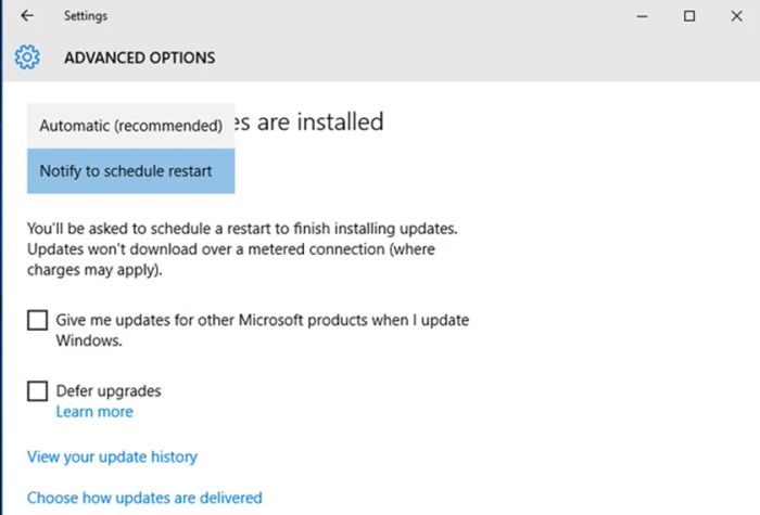 Tắt cập nhật Windows 10 bằng Administrative Tools