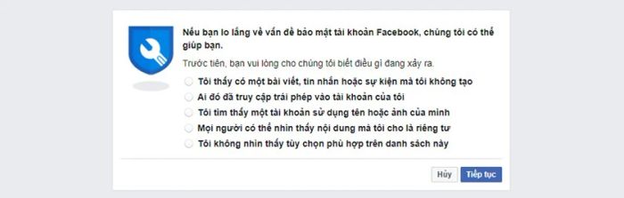 Hướng dẫn báo cáo tài khoản Facebook bị hack