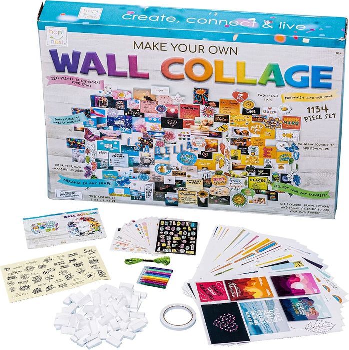 Packaging for the Wall Collage set, showcasing over 1,000 pieces included in the kit