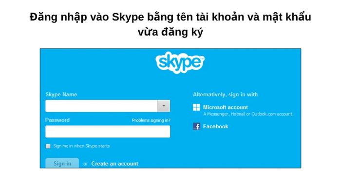 Cách đăng nhập vào Skype trên điện thoại và máy tính.