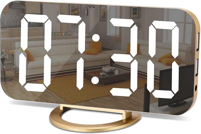 The alarm clock shown