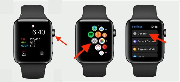 Hướng dẫn kiểm tra (check) IMEI và số serial của Apple Watch trong mục giới thiệu