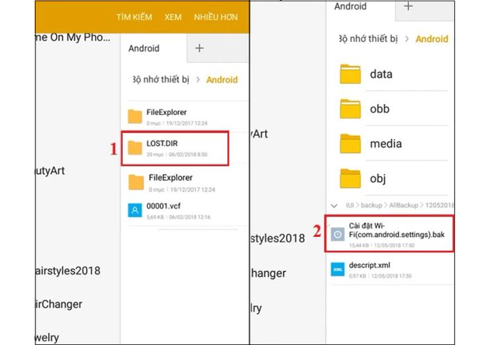 Xem lại mật khẩu wifi đã lưu trên Android 9 trở xuống.