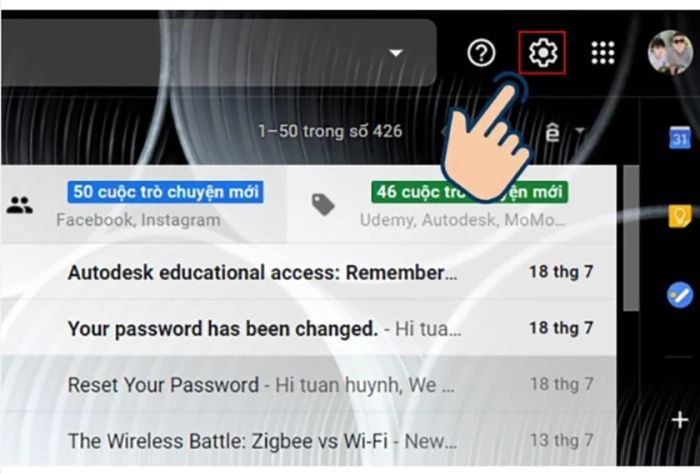 Thay đổi tên tài khoản Gmail