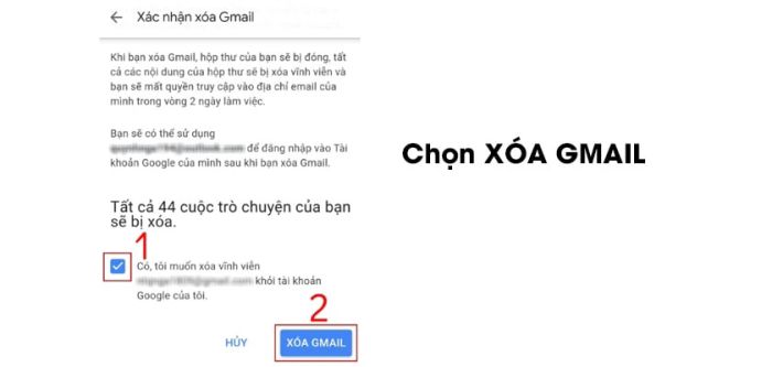 xóa tài khoản vĩnh viễn